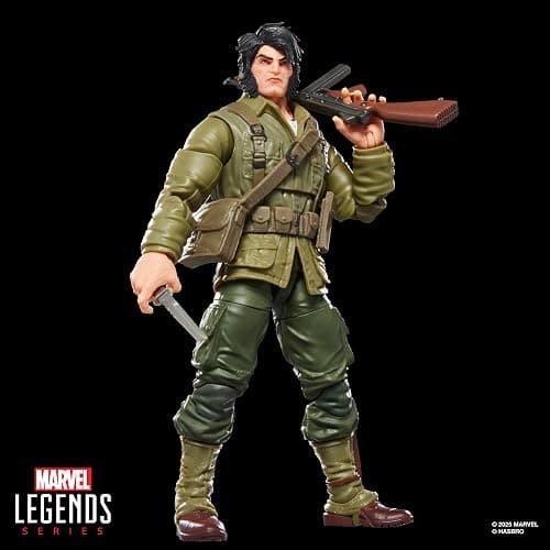 Marvel Legends Series Wolverine (WWII Logan), X-Men Comics Collectible 6-Inch Scale Action thumbnail 5