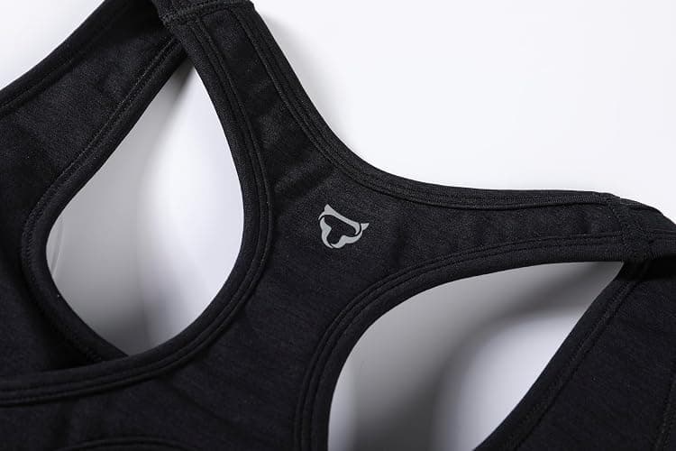 TomTiger Sports Bras for Women High Impact Racerback Removable Padded Seamless Yoga Workout Activewear Bra thumbnail 7