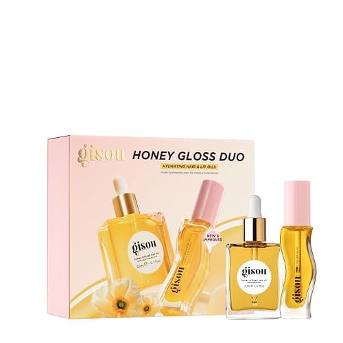 Gisou Honey Gloss Duo – Honey Infused Hair Oil & Lip Oil for Long-Lasting Hydration & Shine - Image 1