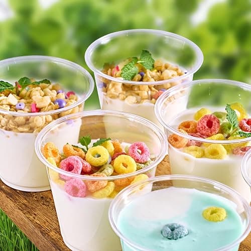 JOLLY CHEF 100 Pack Clear Plastic Cups, 9 oz Crystal PET Party Cups, Classic Clear Disposable Wine Cup for Wedding, Thanksgiving, Birthday, Halloween, Christmas Party thumbnail 7