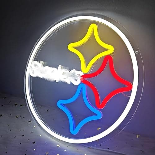 OvoNinn Football Neon Signs Football Neon Lights for Wall Decor Dimmable LED Signs for Room Bar Man Cave Light Up Sign Football Gifts for Men Boys thumbnail 3