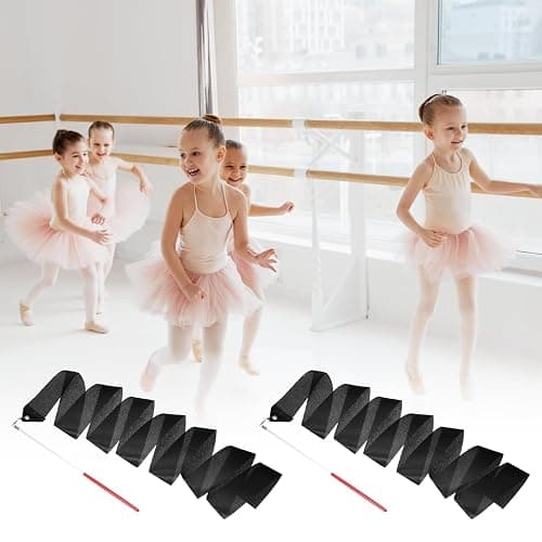 sourcing map Dance Ribbons, Rhythmic Gymnastics Ribbon Streamers Dancer Wand Twirling Dancing Ribbons for Artistic Dancing Gymnastics Training thumbnail 6