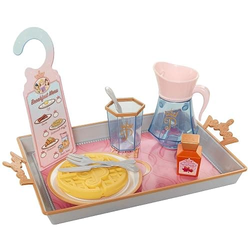 Disney Princess Style Collection Room Service Pretend Play Toy Set - with Serving Tray, Plate Cover, Pitcher & More for A Great Pretend Travel Experience - Girls Ages 3+ thumbnail 8