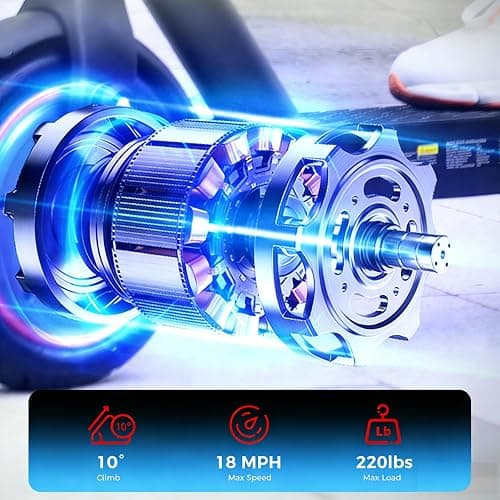 HopCycle Electric Scooter - Electric Scooter Adults, 500W Motor, 21 MPH Top Speed, 8.5'' Tires, 21 Miles, Long Range Electric Scooter for Adults and Teens thumbnail 3