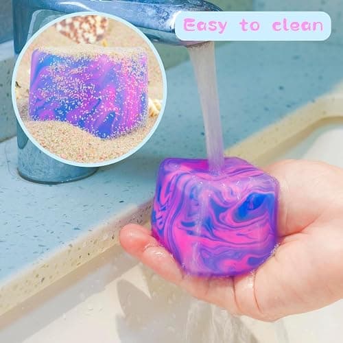 Squishies Stress Cube Toys, Adults Squishies Anxiety Relief Ball, Slow Rising Sensory Toys, Novel Design Cool Colorful Cubes, Suitable for Adult use in Offices and Homes (Orange) thumbnail 2