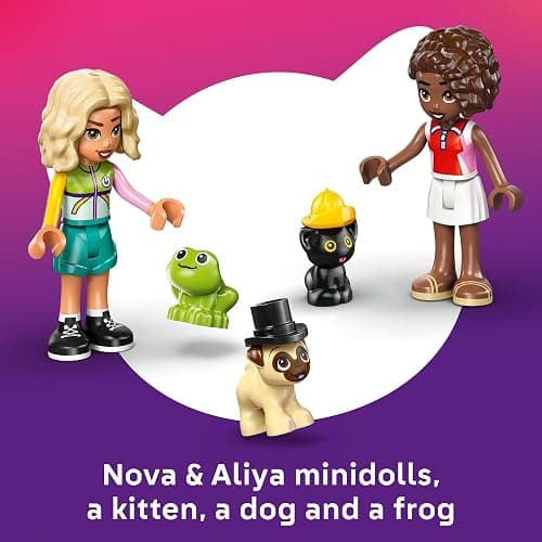 LEGO Friends Pet Accessories Van Building Toy for Girls & Boys - Pretend Play Set for Kids, Ages 6+ - W/Nova & Aliya Minidolls, 3 Pet Figures, & Accessories - Gift Idea for Birthdays - 42678 thumbnail 5