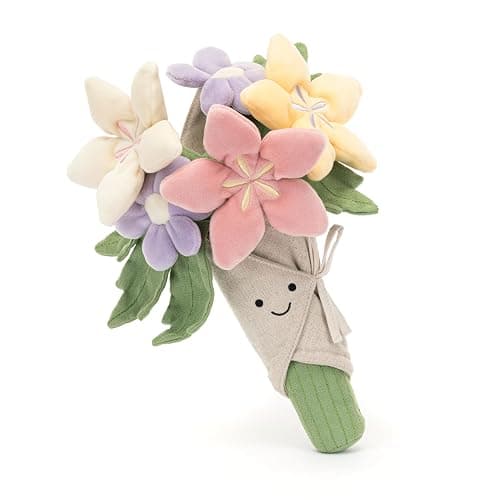 Jellycat Amuseables Bouquet of Flowers Stuffed Toy, 12 inches - Plant & Flower Plush - Fun Décor & Gift thumbnail 5