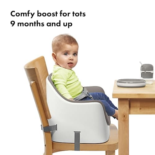 OXO Tot Nest Booster Seat with Removable Cushion, Taupe - Taupe thumbnail 3