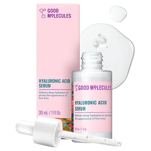 Good Molecules Hyaluronic Acid Serum for Face, Hydrating Serum, 1 fl oz | Deeply hydrates to plump the look of fine lines. Boosts skin hydration after one use. All skin types. - Image 1