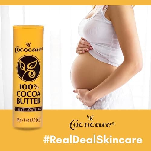 Cococare 100% Cocoa Butter Stick - All-Natural Cocoa Butter Emollient for Ultimate Skin Hydration & Protection - The Yellow Stick - (2 Pack) thumbnail 6