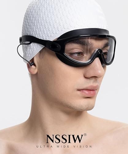 NSSIW Swim Goggles,Anti-Fog UV 180°Clear View Swimming Goggles,3 Pack Goggles Swimming Adult Men Women Youth thumbnail 2