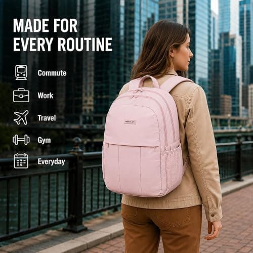 Reebok Backpack for Men & Women Lightweight Multipurpose Everyday Backpack | Padded Adjustable Straps and a Breathable Back Panel Fit a 15.6-Inch Laptop for Commuting Gym or Travel thumbnail 7