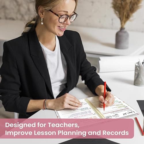 Taja Planner 2026-2027, Jul 2026-Jun 2027 Monthly & Weekly Calendar Planner | 8.5" x 11", Hardcover Academic Calendar, Teacher Student Agenda Book with Tabs, School Office Supplies, Wildflowers thumbnail 7