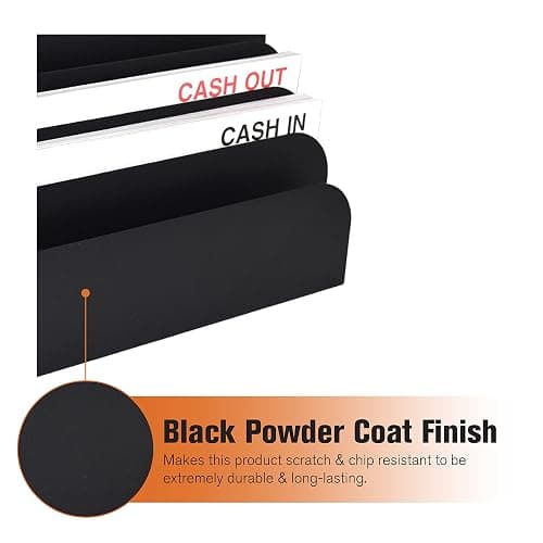 BankSupplies STEELMASTER 6 Slot File and Desk Organizer Paper Organizer Black Powder Coat Finish thumbnail 4