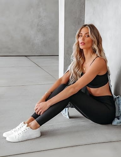 High Waisted Leggings for Women Tummy Control Buttery Soft Yoga Pants Womens Gym Workout Running Leggings thumbnail 6