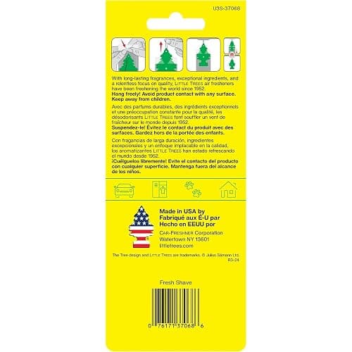 Little Trees Car Air Freshener 6-Pack (Fresh Shave) thumbnail 3
