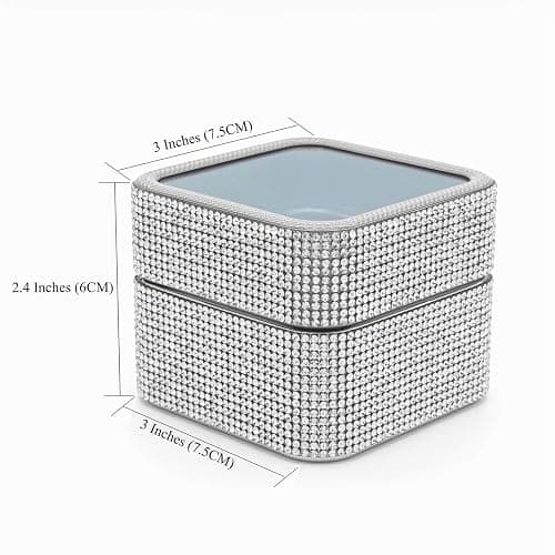 25-Loch-Nagelbohrer-Halter - Rhombus-Box E-File Nagelbohrer-Präsentationshalter, organisierende Behälter, staubgeschützte Nagelbohrer-Box für Nagelstudio-Werkzeuge (Nagelbohrer nicht inbegriffen) thumbnail 6