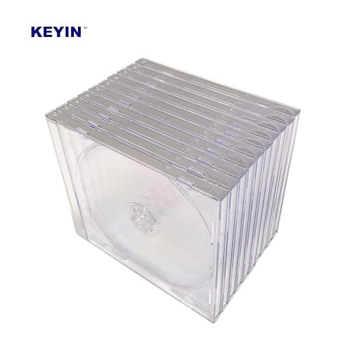 KEYIN Standard Clear CD Jewel Case - Premium, 10 Pack thumbnail 7
