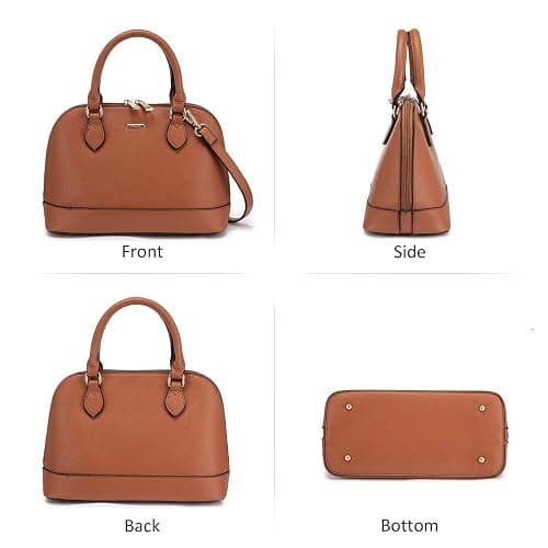 LOVEVOOK Purse for Women Small Crossbody Bags Classic Double Zip Top Handle Dome Satchel Bag thumbnail 6