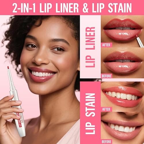 iMethod Lip Liner Stain - Lip Stain, 2-In-1 Dual-Ended Peel Off Lip Stain with Tweezer, Natural Long Lasting Peel Off Lip Liner, Easy to Use for All Skin Types, Stay All Day, Nude Pink thumbnail 2