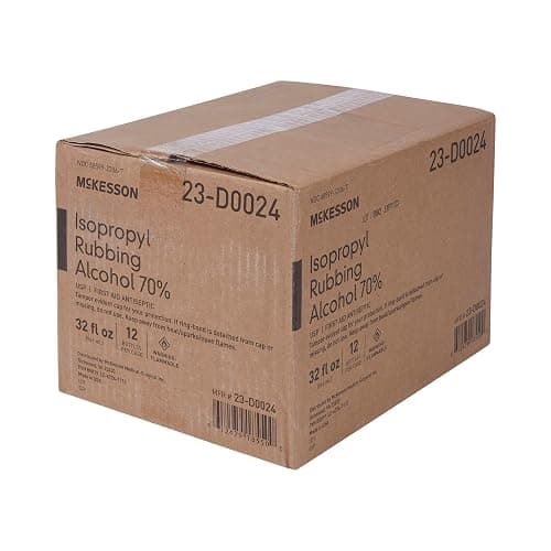 McKesson Isopropyl Rubbing Alcohol 70% [1 Count] USP First Aid Antiseptic, 32 oz thumbnail 6