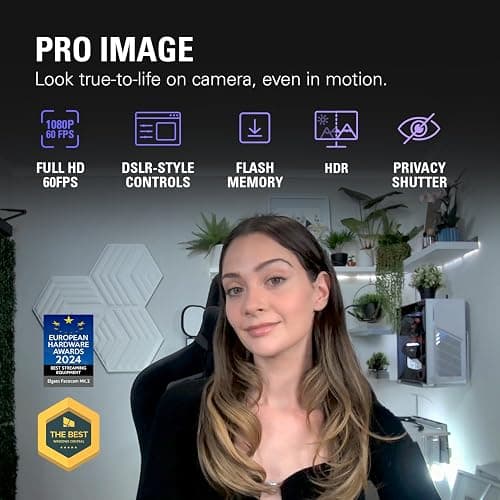 Elgato Facecam MK.2 – Premium Full HD Webcam for Streaming, Gaming, Video Calls, Recording, HDR Enabled, Sony Sensor, PTZ Control – works with OBS, Zoom, Teams, and more, for PC/Mac thumbnail 2