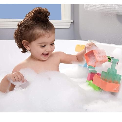 Baby Builders - Splash Blocks First Blocks for Babies and Toddlers, Easy to Connect, Bath Toy, Water Play thumbnail 8
