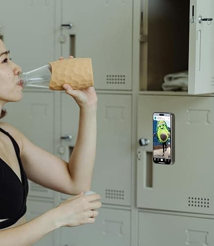 Doppelseitige Silikon-Saugnäpfe mit 40er-Körnung, kompatibel mit allen iPhone- und Android-Handys, Schwarz + Pink, 2 Stück thumbnail 5