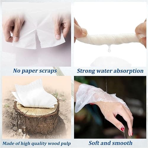 Leather Car Tissue Dispenser with 7 Refill Box, Napkin Case, Tissue Paper Refill for Visor - Beige - Beige thumbnail 4