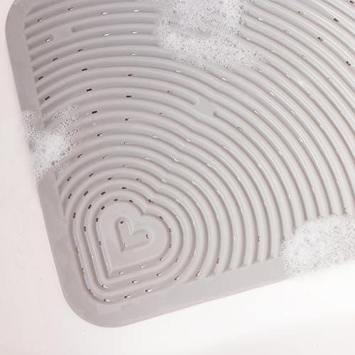 Munchkin Soft Spot Baby Bath Mat for Tub, Cushioned Bathtub Mat for Toddlers and Kids, 36"x17", Grey thumbnail 4