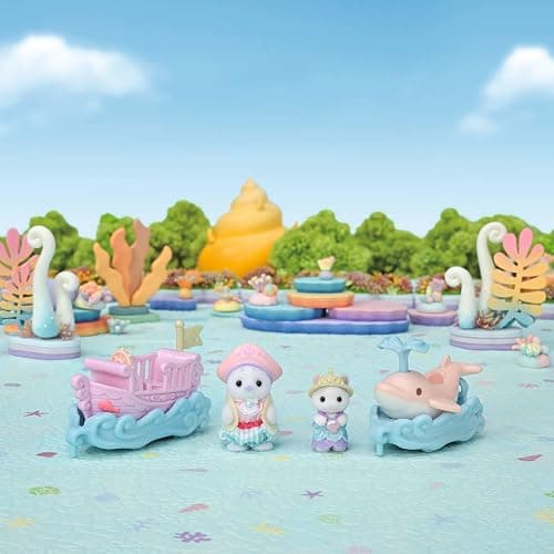Sylvanian Families - 5820 Amusement Park Ride Set -Ride The Waves- Dollhouse Playsets thumbnail 2