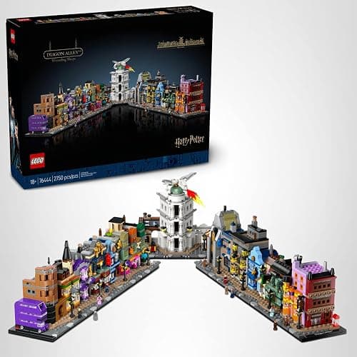 LEGO Harry Potter Diagon Alley Wizarding Shops Building Set for Adults - Collectible Kit for Harry Potter Fans with 12 Microfigures - Gift Idea for Men, Women, Fans - 76444 thumbnail 8