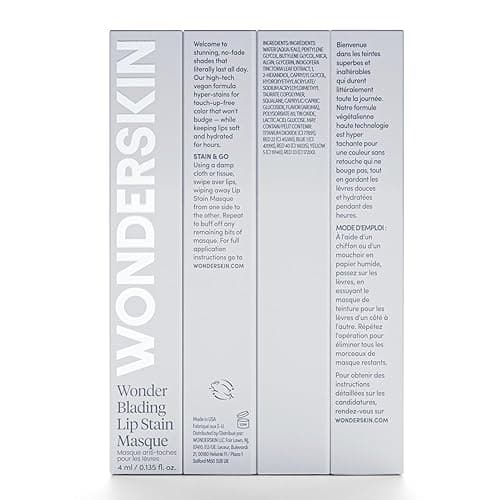 Wonderskin Wonder Blading All Day Lip Stain Peel Off Masque - Long Lasting, Waterproof and Transfer Proof Red Lip Tint, Matte Finish Peel Off Makeup (Hayley Masque) - Hayley Stain & Go thumbnail 8
