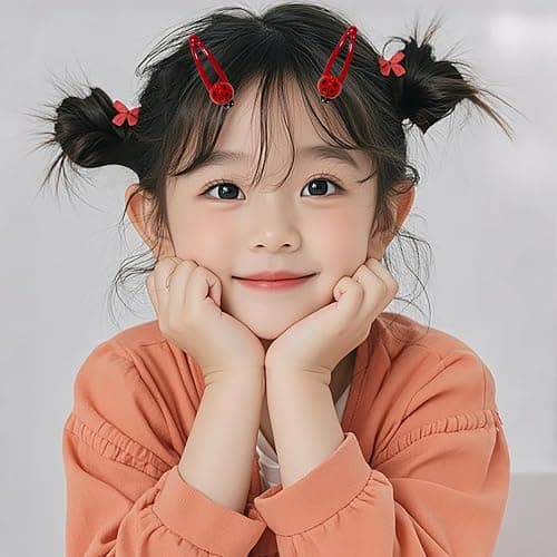 Kesvila 20 Pcs Ladybug Hair Clips, Animal Hair Clips for Girls and Women, Girl Hair Accessories, Snap Barrettes, 5cm/1.96inch, 20 Piece thumbnail 3