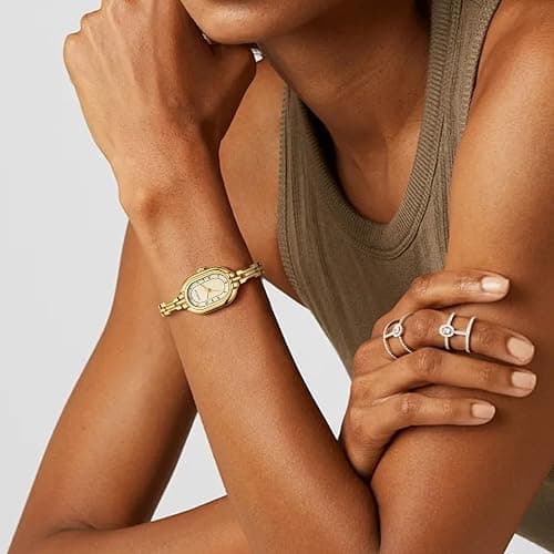 CHEETAH Women's Gold Dainty Bangle Watch Small Vintage Bracelet, Easy Read Numeral Dial Waterproof thumbnail 4