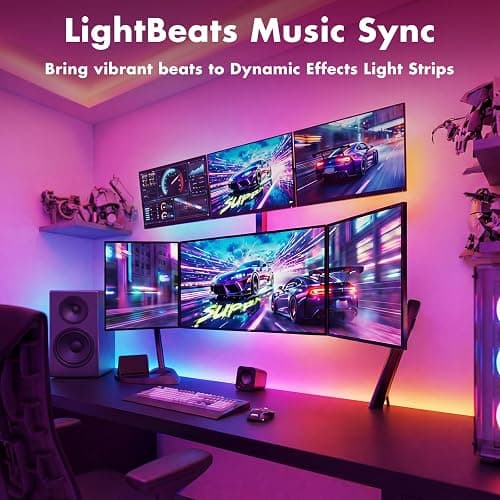 ERBTY IC Smart RGB LED Strip Lights, 65.6FT LED Lights for Bedroom, App Control/Remote Control, Music Sync, DIY Design, Rainbow Chasing Effects, Strip Lights for Home, Party Decor thumbnail 5