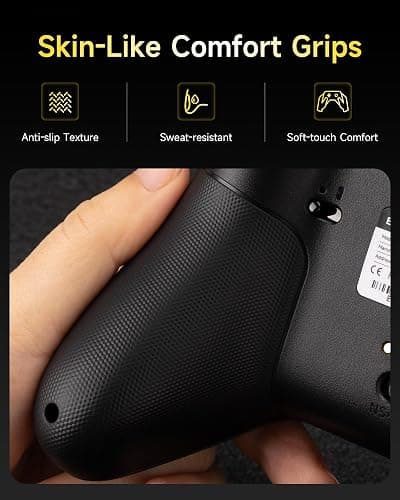 EasySMX X05Pro Wireless PC Controller – Quiet-Press Buttons, 2-Stage Impulse Triggers, 2 Programmable Buttons, Hall Joysticks, 1000mAh Battery, 1000Hz Polling Gaming Controller for PC/Switch/Android/iOS thumbnail 6
