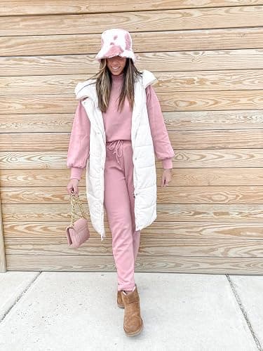 Inorin Womens Down Vest with Stand Collar Thick Hooded Sleeveless Long Coats Jacket thumbnail 6