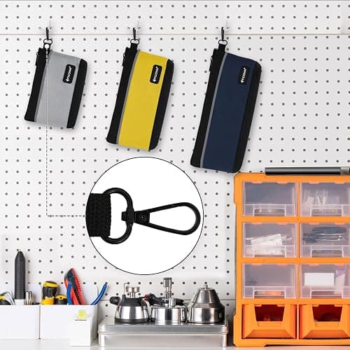 TICONN Tool Pouches with Zipper, 1680D Oxford Small Tool Bags, Waterproof Utility Bag Zipper Pouch for Tool Organizers and Storage (3 Pack Large) thumbnail 2