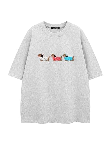 Vamtac T Shirts for Men Oversized Dachshund Shirt Cotton T-Shirts Weiner Dog Tee Short Sleeve Summer Tops Y2k 2025 - Image 1
