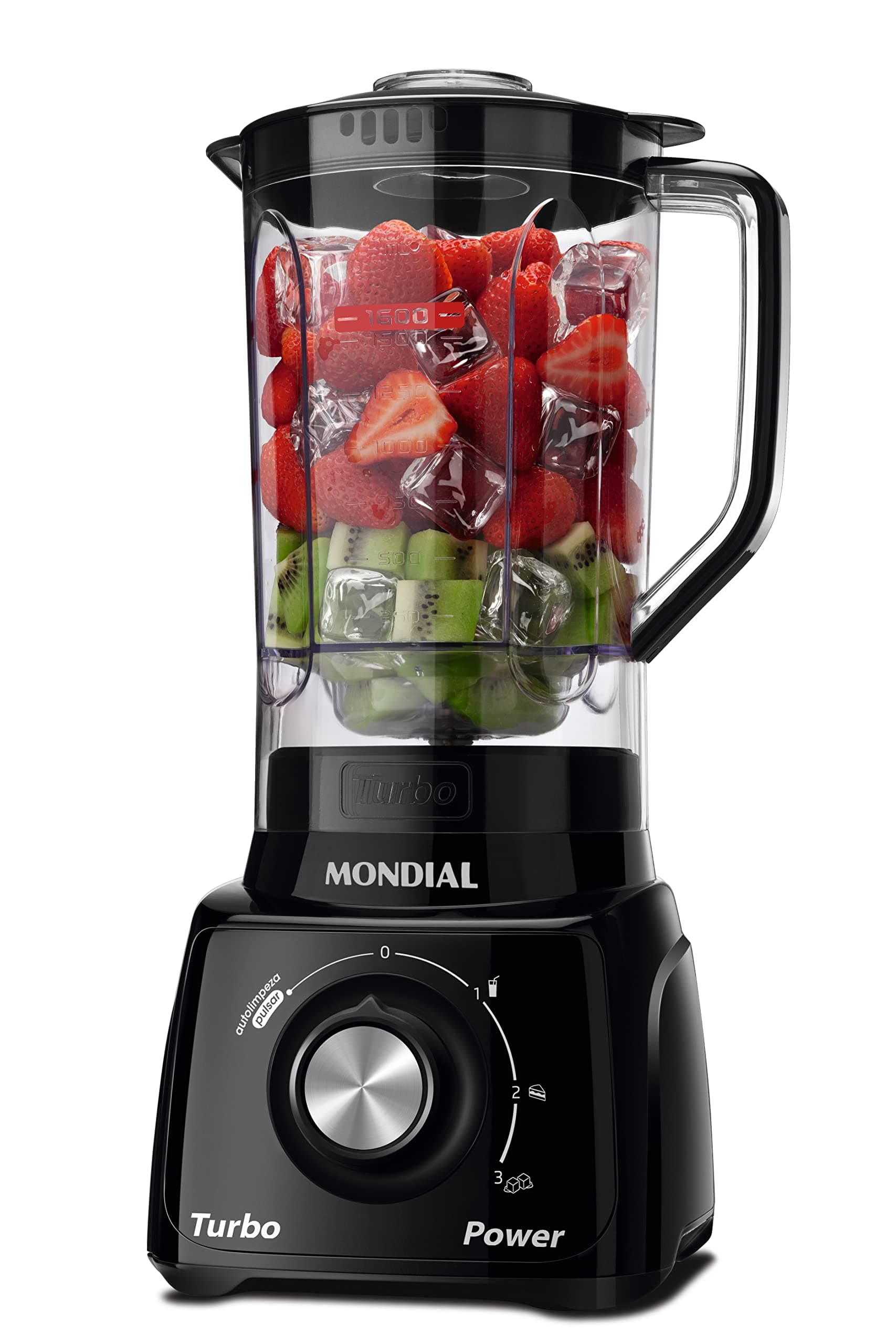 MONDIAL Liquidificador Turbo Power, Preto, 550W, 220V - L-99 FB - Image 1