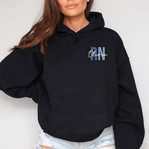 Custom Nurse Sweatshirt RN Sweatshirt Nurse Graduation Gifts for Nurses Week Gifts Nurse Sweatshirts for Women Personalized Registered Nurse Sweatshirt RN Hoodies for Nurses thumbnail 2
