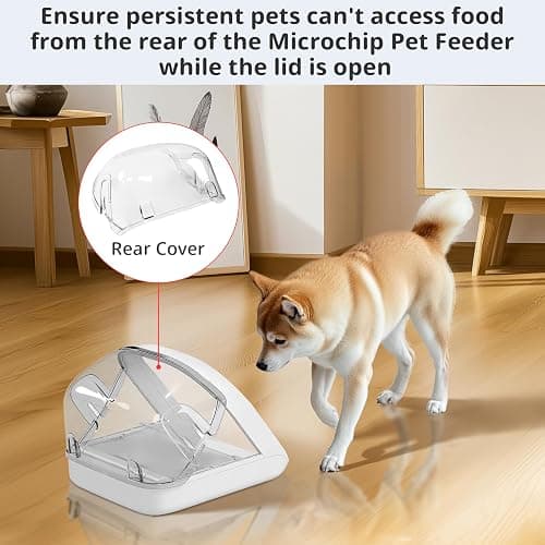 Rear Cover for Automatic Microchip Cat Pet Feeder thumbnail 6