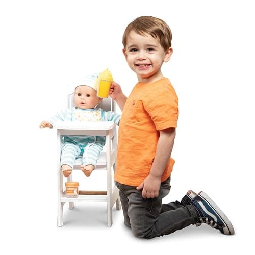 Melissa & Doug Play High Chair Pretend Play High Chair Baby Doll Accessories thumbnail 4
