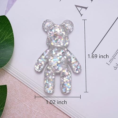 Pocket Bear Hug Anxiety Relief, Mental Health Positivity, Autism Fidget, Stress Relief for Her, Comforting Back to School Gift - White thumbnail 3
