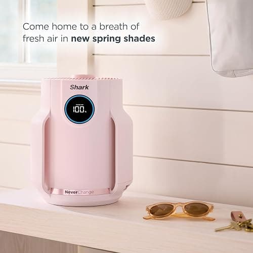 Shark NeverChange Compact Pro Air Purifier, HP072PK, Quartz | For Bedroom, Nursery, Home Office, Dorm, HEPA-Exceeding Filter, Captures Pollutants, Pet Dander, Dust, Odor, Smoke, and More thumbnail 2