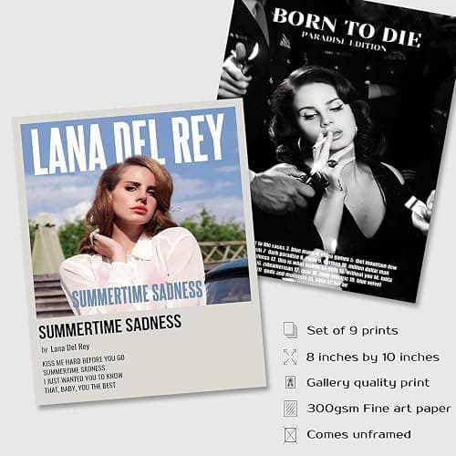 Lana Del Rey Poster, Album Cover Limited Edition Posters, Music Posters, Lana Del Rey Gifts Merch, Christmas Gifts for Music Lovers thumbnail 4
