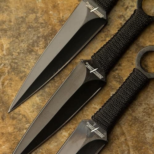 BladesUSA PERFECT POINT RC-086-3 THROWING KNIFE SET 6.5" OVERALL KNIFE, Black thumbnail 2