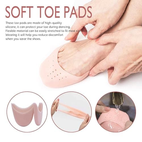 DoGeek Satin Pointe Shoes for Girls and Ladies Professional Ballet Dance Shoes with Ribbon for School or Home thumbnail 5