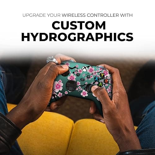 DreamController Cherry Blossom Custom X-box Controller Wireless compatible with X-box One/Series X/S Proudly Customized in USA with Permanent HYDRO-DIP Printing (NOT JUST A SKIN) thumbnail 3